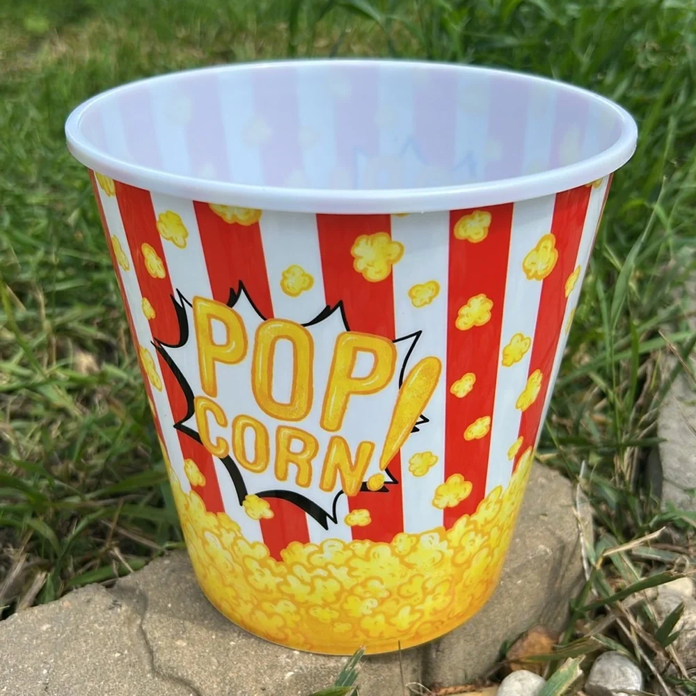 🩶5/$30 Plastic Movie Theater Style Popcorn Bucket NEW